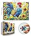 MINIWAN Stained Glass Rooster Puzzles for Adults 1000 Pieces Colorful Rooster Puzzle for Adults Mosaic Jigsaw Puzzles1000 Pieces with Letters on Back Hard Impossible Difficult Challenging Family Puzzle - Image 4