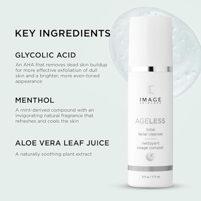 IMAGE Skincare, AGELESS Total Facial Cleanser, Gentle Face Wash for Smoother Revitalized Skin, 6 oz - Image 4