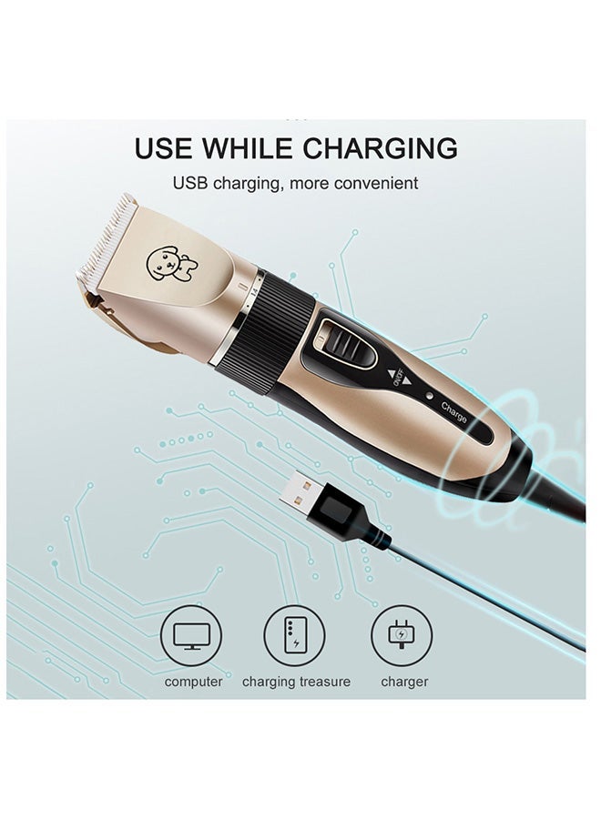 NIBEMINENT Pet Grooming Hair Clipper Black/Gold - Image 3