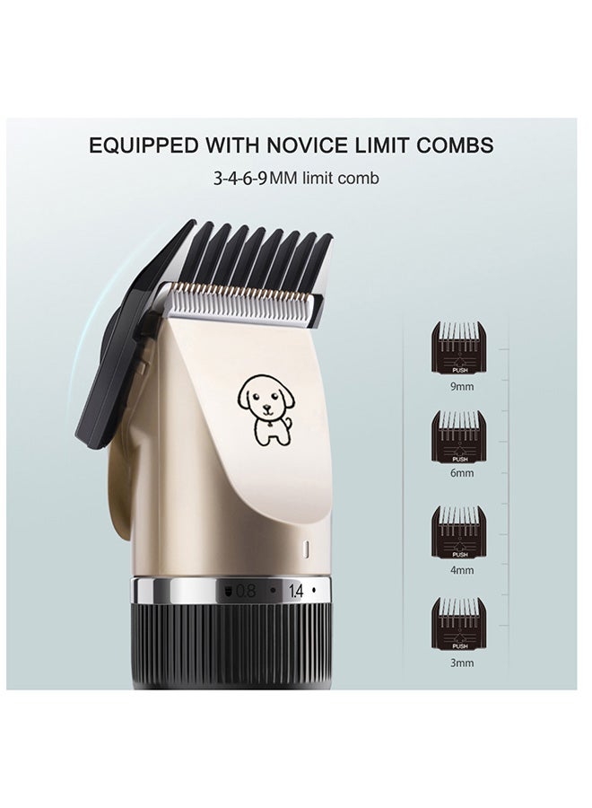 NIBEMINENT Pet Grooming Hair Clipper Black/Gold - Image 4