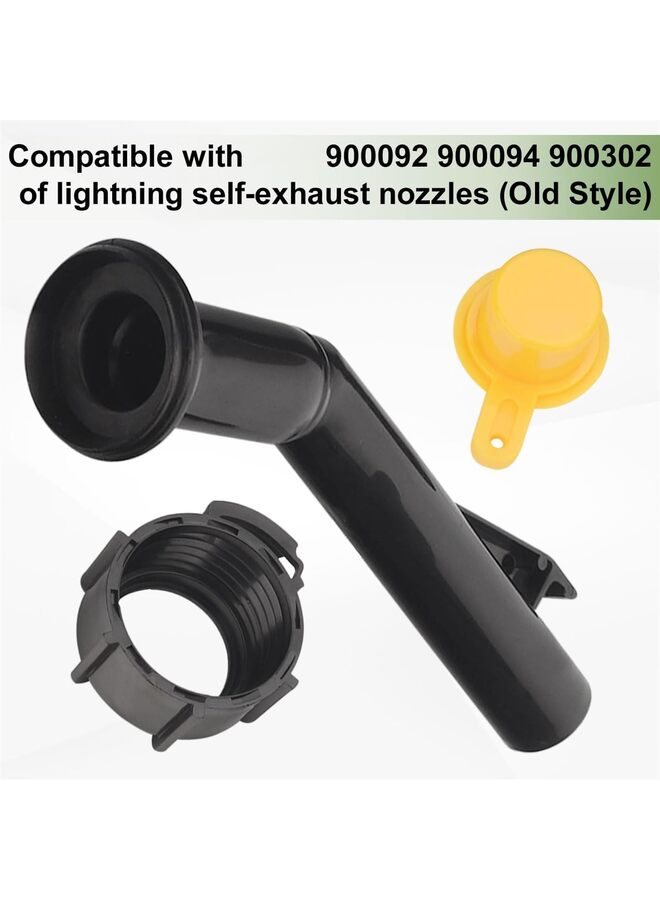 Fuel Gas Can Jug Spouts Nozzles Rings  Caps for Blitz 900302 900092 900094 Old Style, Use for Fuel, Diesel, Kerosene, Gas and Water - 5 gallon gas can spout - Image 2