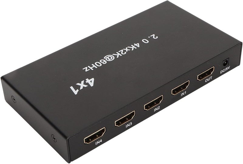 كلاراكو تبديل واجهة الوسائط المتعددة 4K HD لـ HDMI Set Top Box، تشغيل سلس على Iron 4x1 Selector، محول الوسائط المتعددة عالي الدقة لأجهزة تلفزيون 4K (قابس الولايات المتحدة) - Image 2