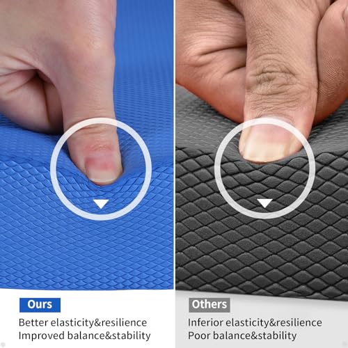 ANVICTOX Balance Pad 19.8 * 15.7 * 2.4",XL Balance Pad for Physical Therapy,Extra Large Foam Balance Board Stability Pad for Rehabilitation Core Training Stretching Mobility (Blue-TPE) - Image 3