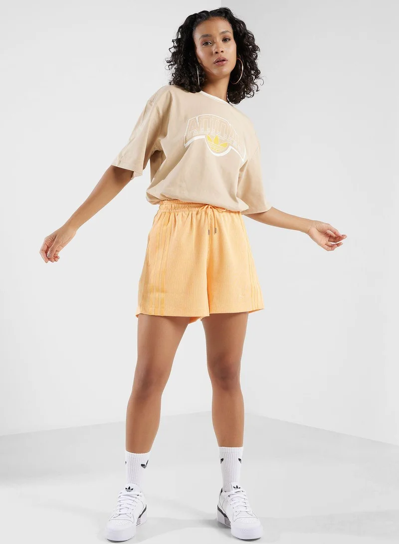 Adidas adidas KNITTED SHORTS Orange Originals Women SHORTS