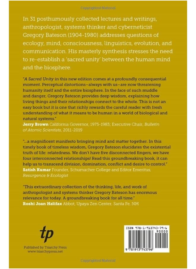 A Sacred Unity: Further Steps to an Ecology of Mind  - Image 2