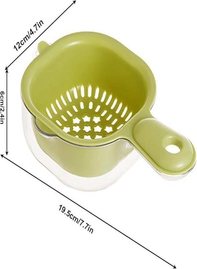 NPB Store 2pcs Drainer Basket, Kitchen Colanders Bowl Set, Small Fruit Cleaning Bowl with Strainer Container, 2 in 1 Fruit Basket with Strainer for Vegetable Fruit Salads - Image 3