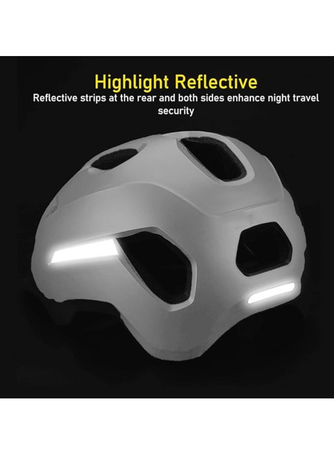 دونيسو Commuting helmet, detachable lining leisure cycling protective helmet, anti fall, anti-collision, breathable, suitable for electric bicycles,  unisex,white  - Image 4