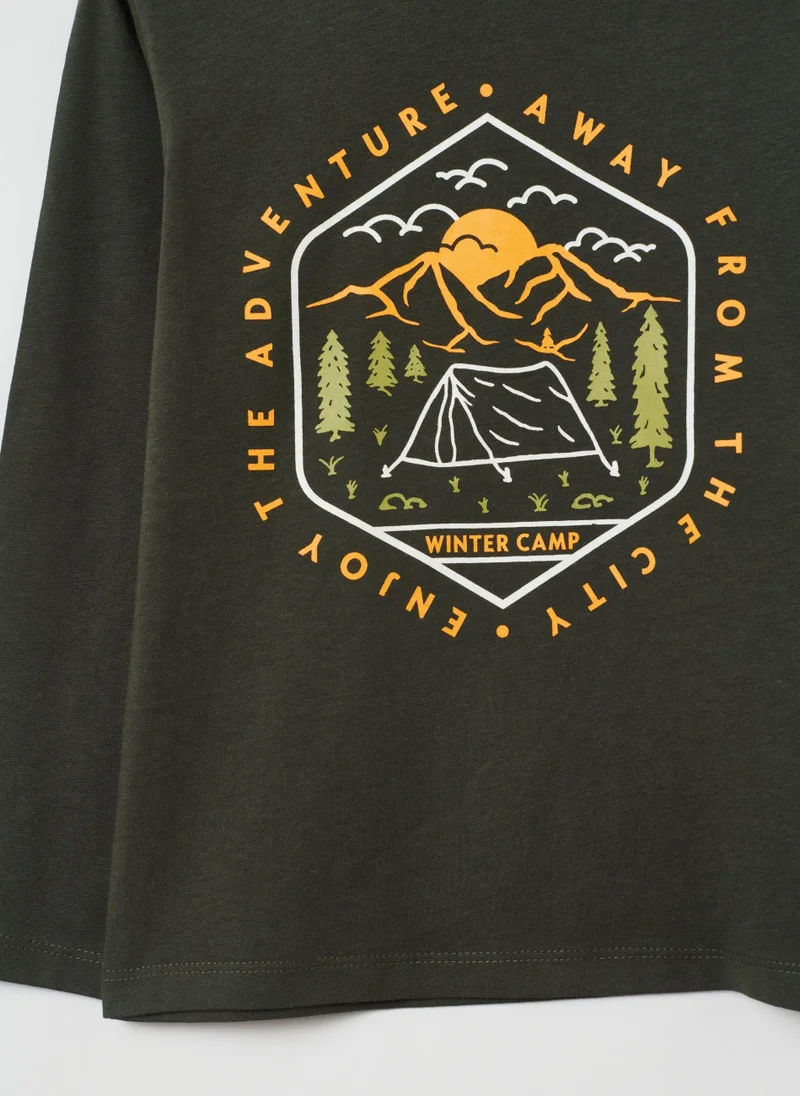 Ovs Long-Sleeve T-Shirt With Print