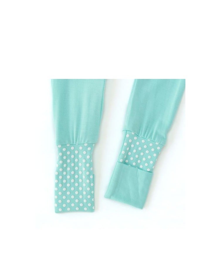 Anvi Baby Organic Zipper Romper Light Blue  0 to 3 months  - Image 3