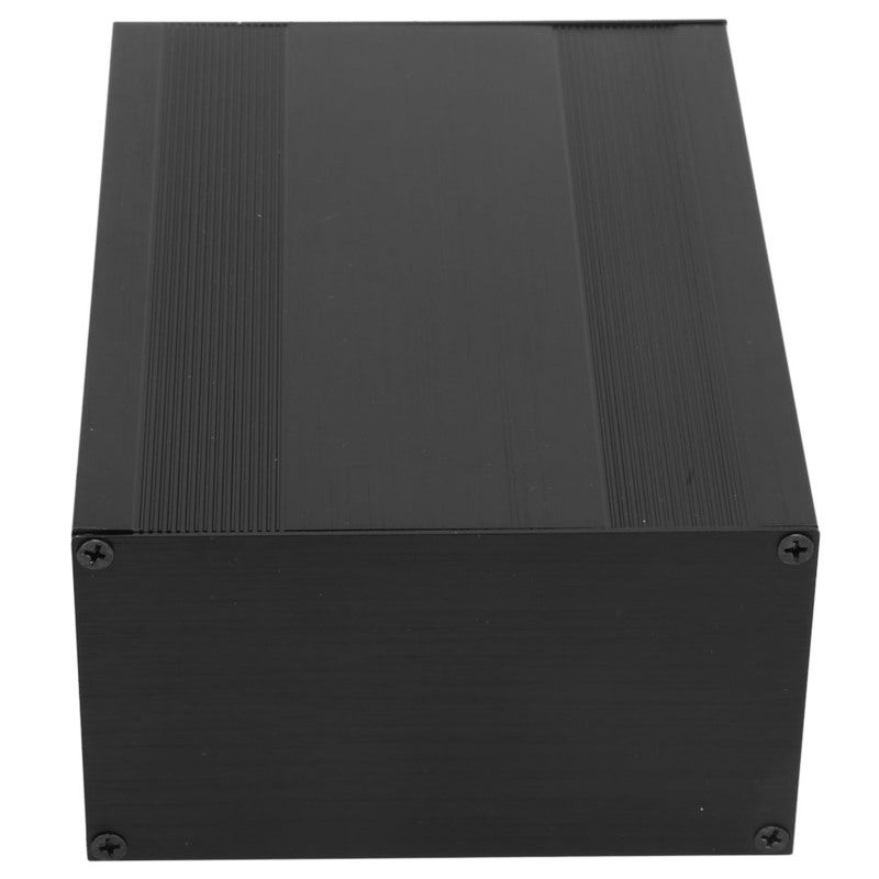 غلاف من سبائك الألومنيوم 82.2*145*200 مم أسود مات - تصميم منفصل صندوق إلكتروني قابل للتخصيص ولهندسة الذاتية لتركيب دوائر الطباعة المطبوعة (PCB)، وتبريد المنتجات الإلكترونية - Image 3
