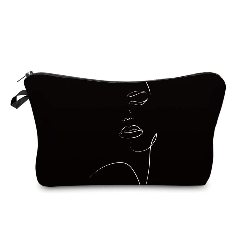 Deanfun Small Makeup Bag for Purse Waterproof Makeup Bags Roomy Toiletry Pouch Travel Accessories Gifts 55884