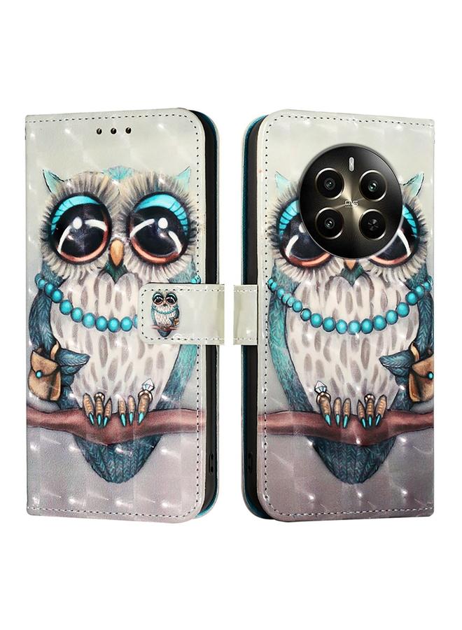 S-TOP Case For Realme 12+ / Narzo 70 Pro 5G India 3D Painting Horizontal Flip Leather Phone Case - Image 2
