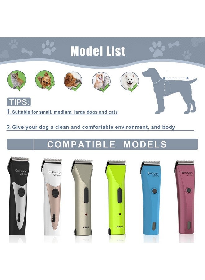 كولورسكي شفرات بديلة قابلة للتعديل 5 في 1 من colorski، قطعتان، متوافقة مع ماكينة Wahl 5 في 1 Clipper Bravura، وChromado، وCreativa، وFigura، وMotion، وSupergroom لقص شعر الكلاب - Image 4