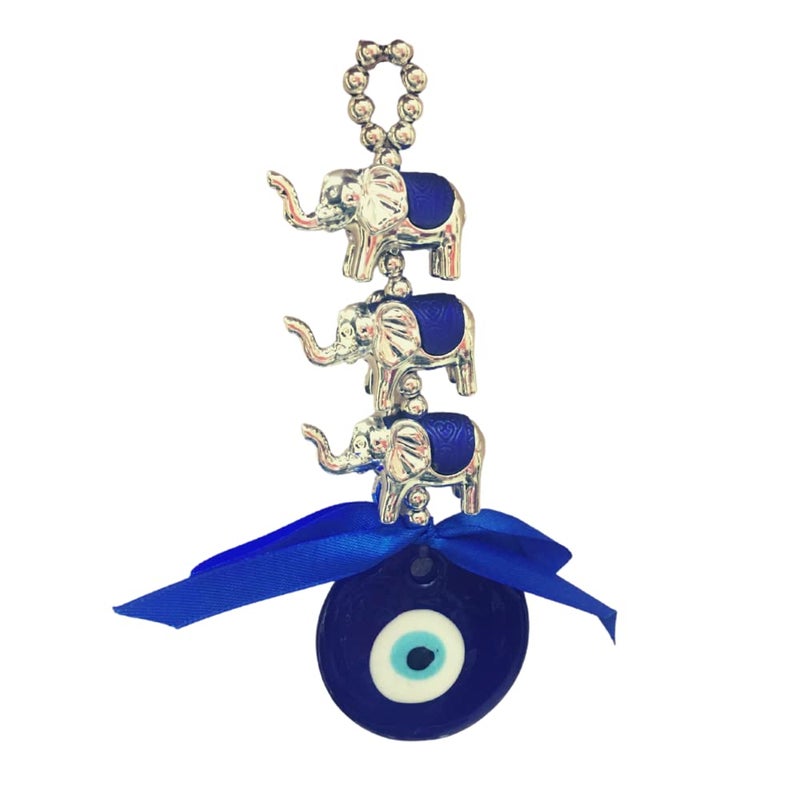 RIPE INDIA RIPE INDIA Fengshui 3 Elephant Evil Eye Hanging Nazar Battu for Home Office and Car - Image 5