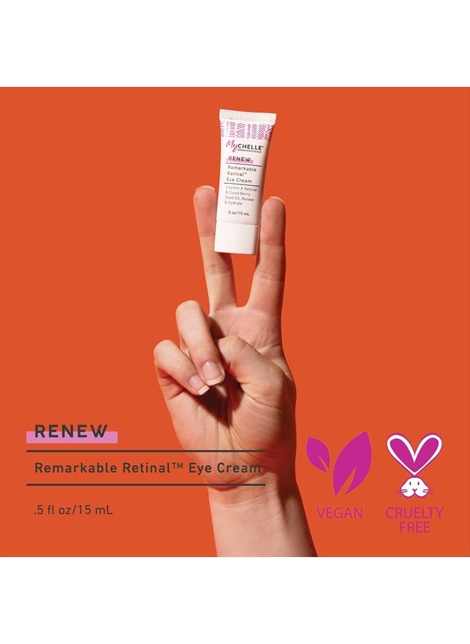 MyChelle Dermaceuticals - Remarkable Retinal Eye Cream (0.5 Fl Oz) - Anti Aging Serum with Potent Vitamin A and Plant Stem Cells to Reduce Appearance of Fine Lines and Wrinkles - Image 1