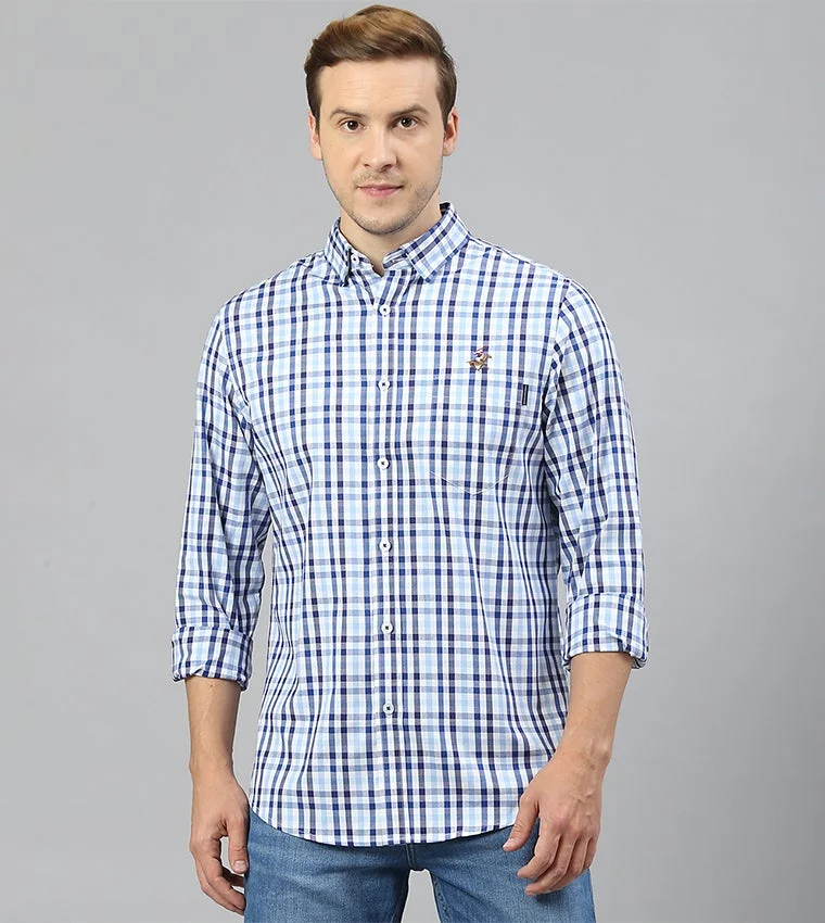 BEVERLY HILLS POLO CLUB Logo Embroidered Long Sleeves Shirt