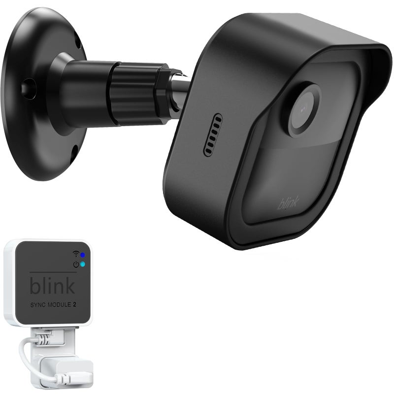 PEF Blink Outdoor 4 (4th Gen) Wall Mount, Weatherproof Protective Cover and 360 Degree Adjustable Mount with Blink Sync Module Mount for Blink Outdoor Indoor Security Camera (Black, 1 Pack) - Image 1