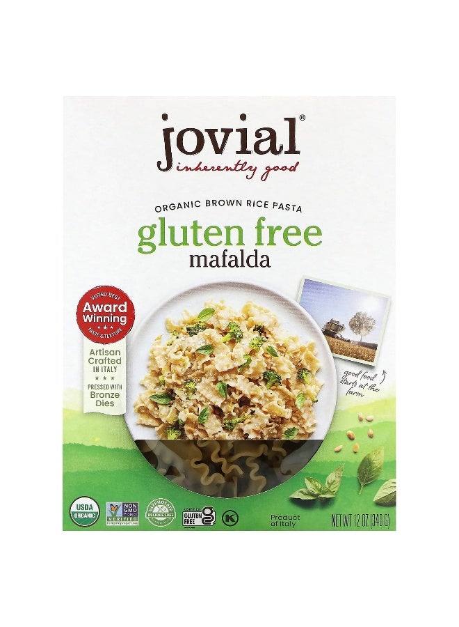Jovial Jovial, Organic Brown Rice Pasta, Mafalda, 12 oz (340 g)  - Image 1