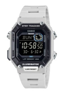 Men's Digital Rectangle Shape Resin Wrist Watch - WS-B1000-8BVDF - 41.3 Mm