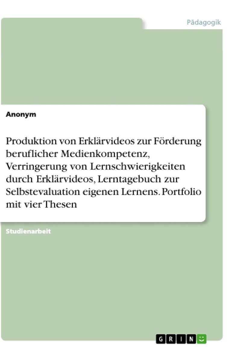 Produktion von Erklärvideos zur Förderung beruflic