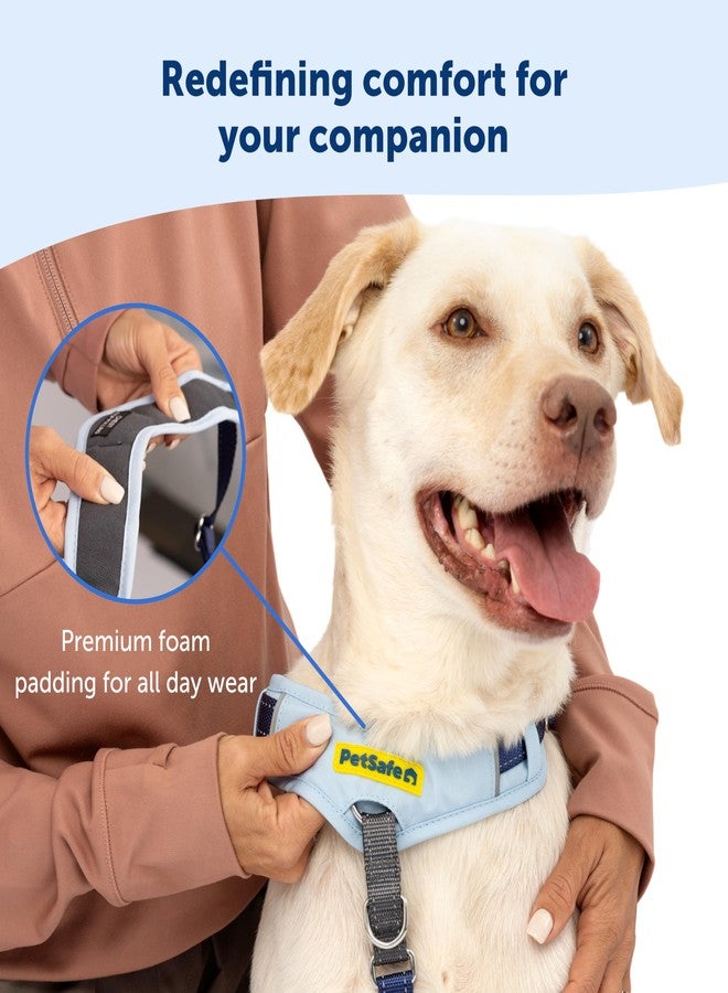 PetSafe Easy Walk Comfort No-Pull Dog Harness - Better Walk Training Harness - Full Body Padded Design - Durable Fabric - 5 Point Adjustable Fit - Everyday Leash Training - Blue - Medium/Large - Image 3