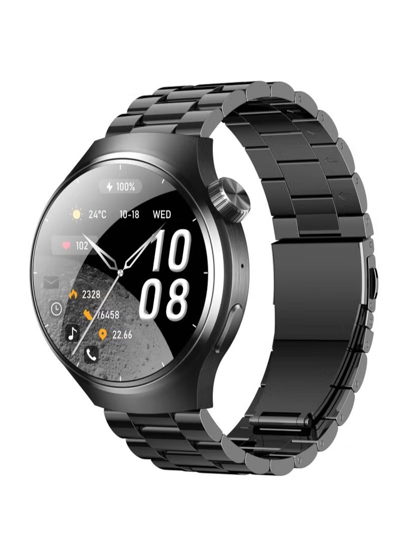 WISME Smart Watch WISME-1 with Bluetooth Calling, Fitness Tracking & Sleep Monitoring – Black - Image 1