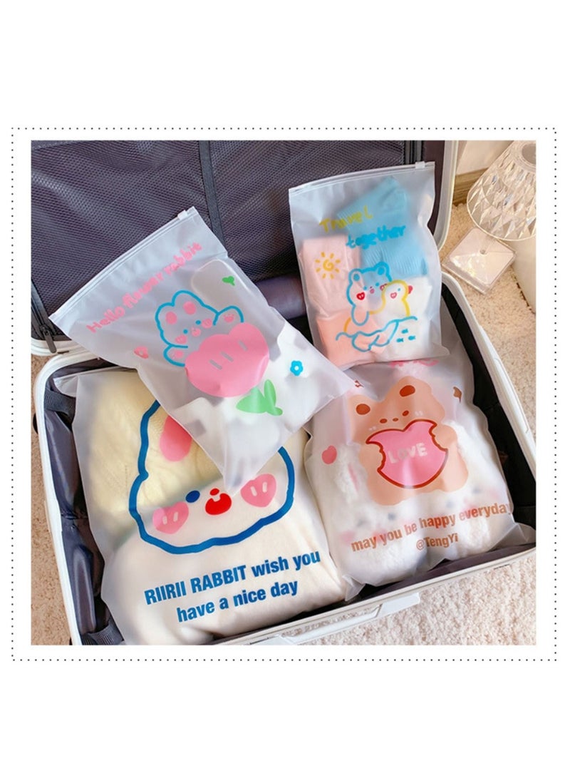 Travel Storage Bag, Clothing Sealed Bag, Luggage Transparent Bag,3 for each number, 12 in total - Image 3