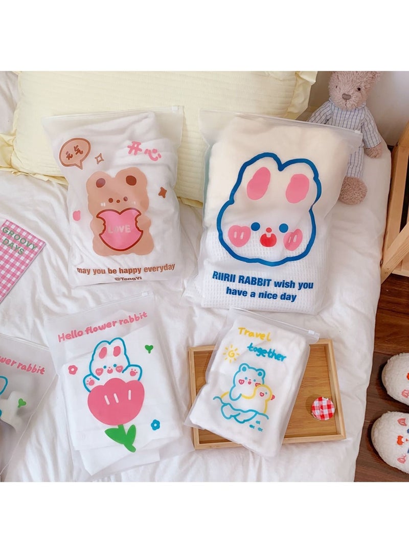 Travel Storage Bag, Clothing Sealed Bag, Luggage Transparent Bag,3 for each number, 12 in total - Image 2