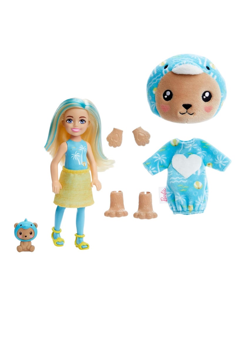 باربي اكشف عن سلسلة أزياء تشيلسي الصغيرة والإكسسوارات، دب تيدي في شكل دولفين - Image 5