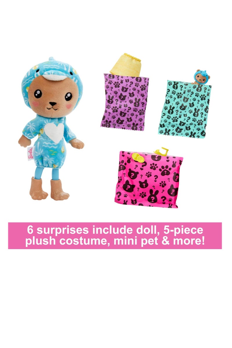 باربي اكشف عن سلسلة أزياء تشيلسي الصغيرة والإكسسوارات، دب تيدي في شكل دولفين - Image 2