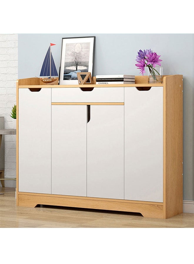 Beauenty Shoe Cabinet Freestanding Shoe Cupboard With Drawers And Lockers Modern Narrow Organizer For Hallway  Bedroom And Entryway(Style 2) - Image 1