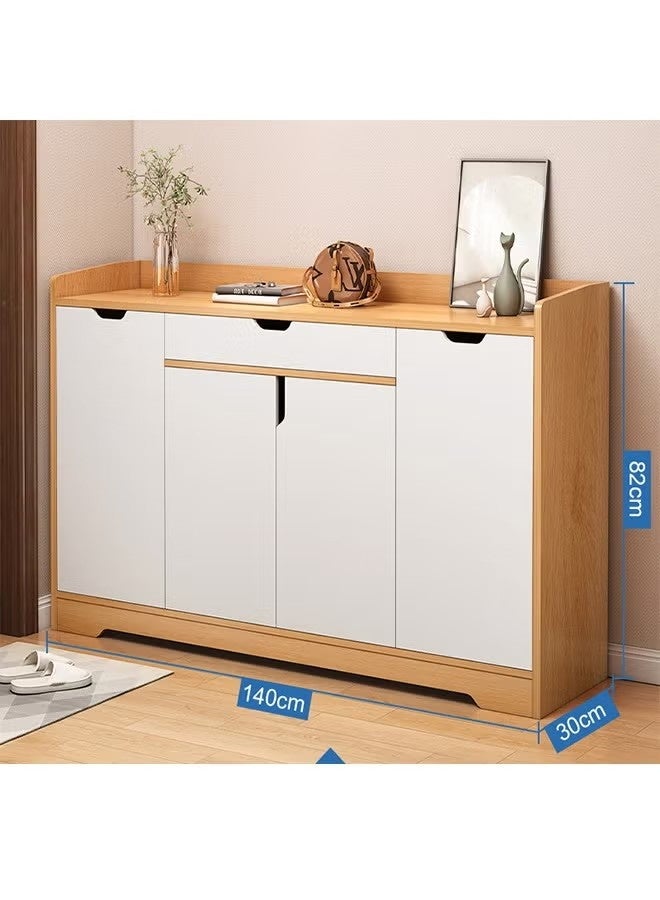 Beauenty Shoe Cabinet Freestanding Shoe Cupboard With Drawers And Lockers Modern Narrow Organizer For Hallway  Bedroom And Entryway(Style 2) - Image 3