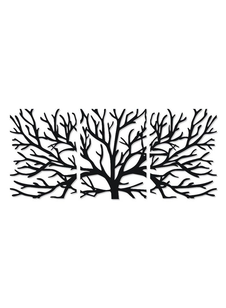 Home Gallery Decorative tree wooden wall Art 3 panels 80x185 cm  - Image 2