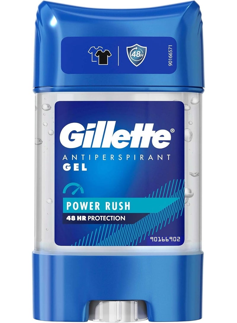 Gillette Antiperspirant Power Rush Gel, 70ml - Image 1