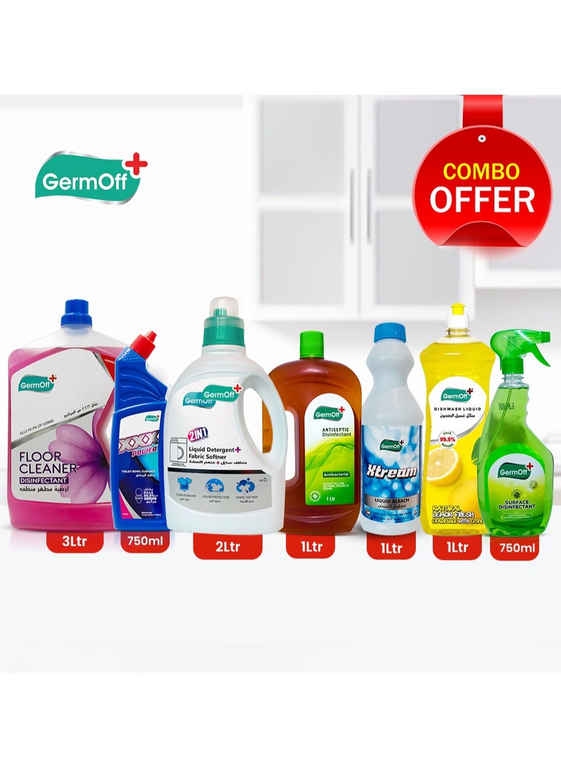 GermOff Germoff Cleaning product combo 7 pieces 