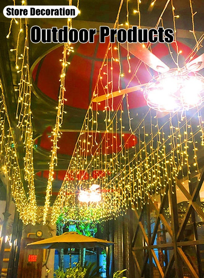 10-meter LED 8-color mode outdoor light tent camping atmosphere light string flashing lights for outdoor display and balcony decoration, applicable for Halloween, Christmas, wedding decorative light strings - Image 3