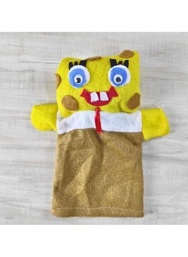 Hand Puppets for Kids Storytelling, Puppet for Theater, Puppet for School, Teaching Speech with Different Characters, Made of High Quality Materials (SpongeBob) - Image 3