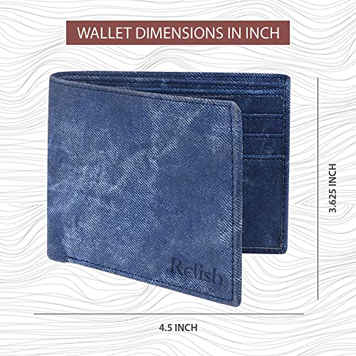 Relish Rubber Denim Analogue Men's And Boy's Watch, Belt, Wayfarer Sunglasses & Blue Wallet Combo Box For Gifts - Image 5