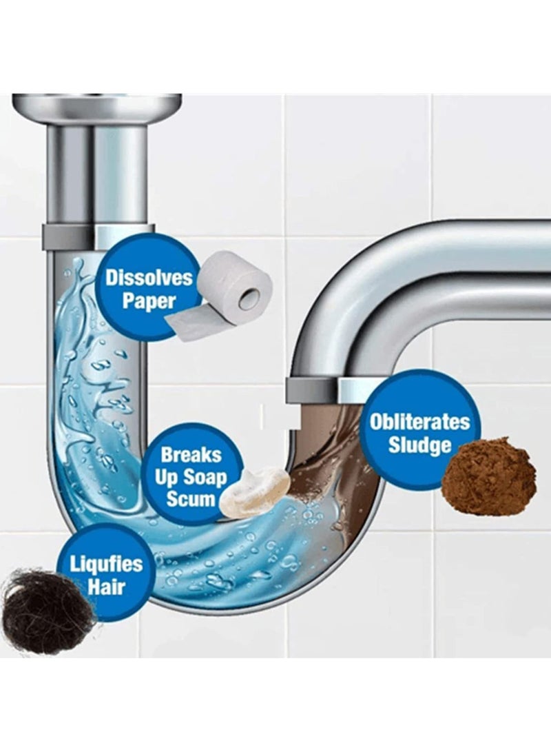CMGTYYD 2 PCS Powerful Pipeline Dredging Drain, Kitchen Unblocker Drain Cleaner, Liquid Hair Drain Clog Remover, Sink Drain Cleaner for Kitchen Sinks, Tubs, Toilet Pipeline Cleaning Tool Tubs Clog Remover - Image 3