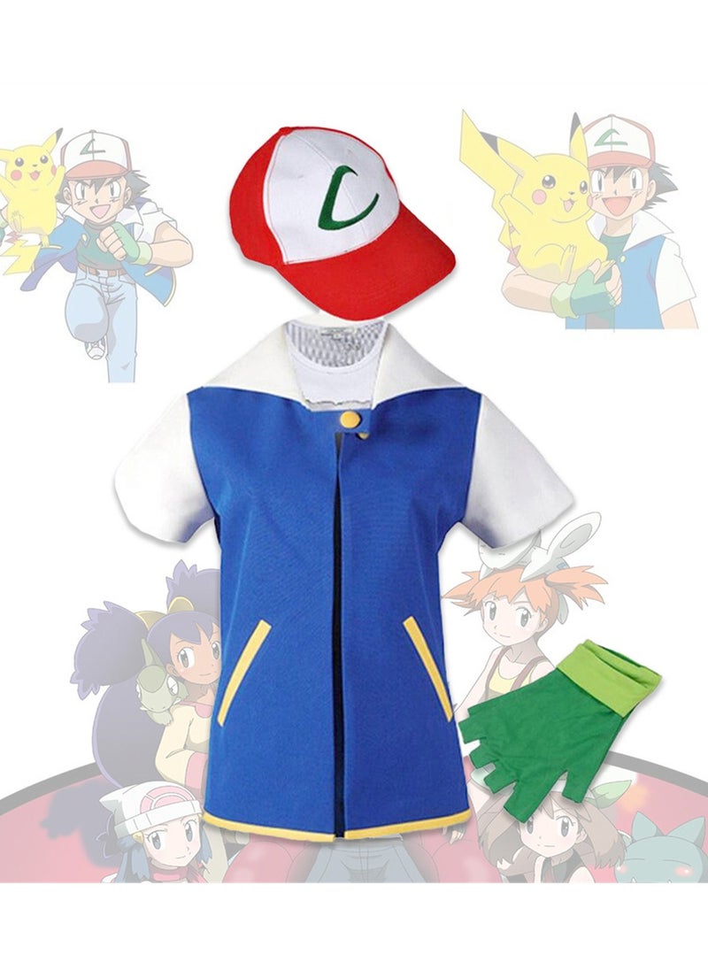 Generic - Pokemon anime costume Cosplay Pokemon Ash hooded suit - Image 1