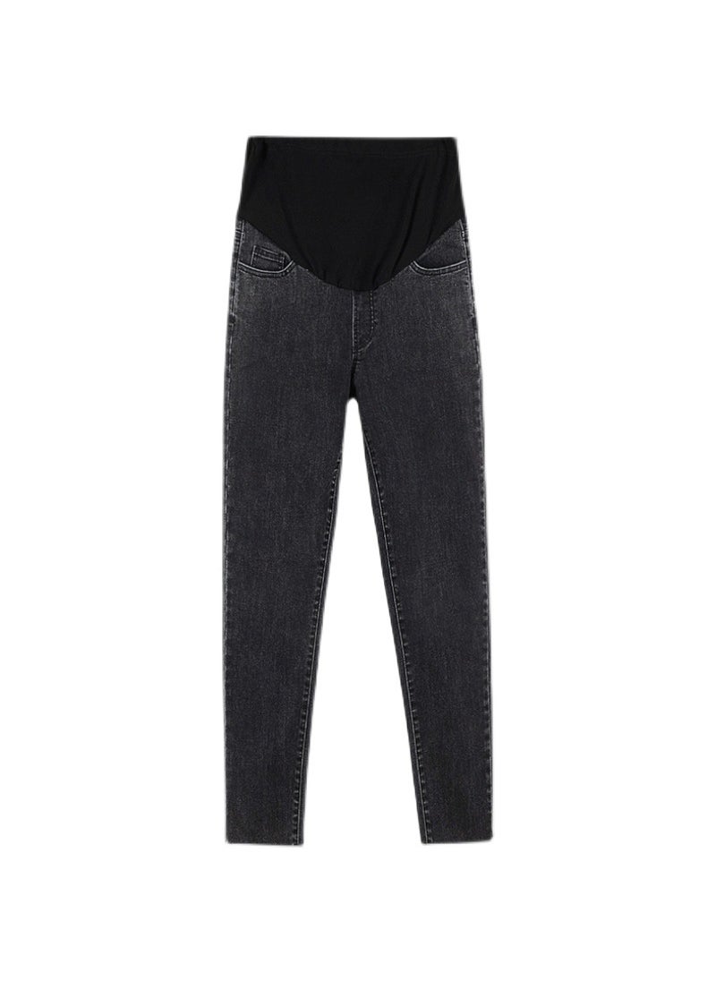 Generic Maternity Jeans New Loose Harem Carrot Denim Blue Gray  - Image 5