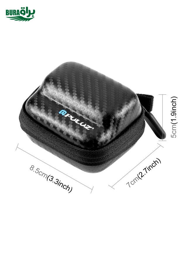 BURAQ For Insta360 GO 3 / GO 3S PULUZ Mini Body Bag Portable Carbon Fiber EVA Storage Bag (Black)  - Image 4