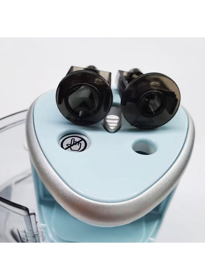 tenwin Double Hole Electric Pencil Sharpener For Primary School Students Semi-automatic Thickness Two Hole Pencil Sharpener Machine Battery 8004 - Image 4