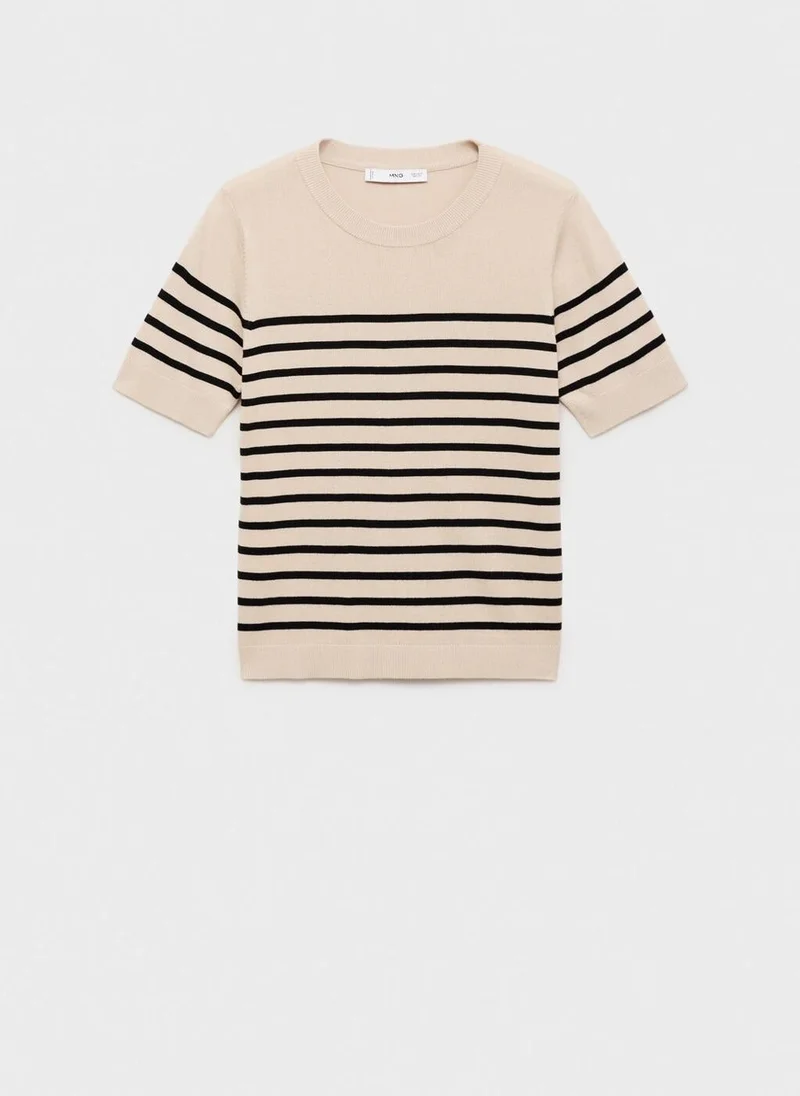Mango  Short-sleeved fine-knit sweater for Women | Best Price UAE