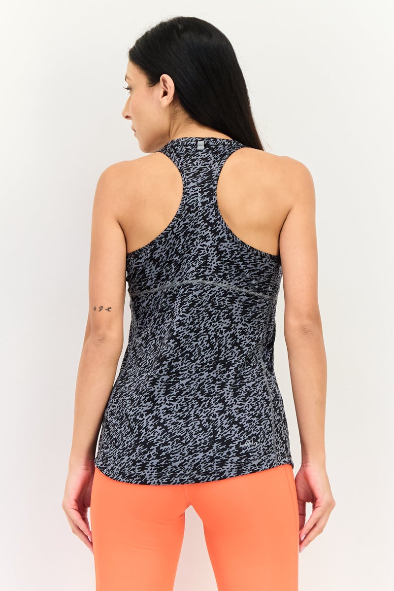 Nike Women Dri Fit Sleeveless Running Tank Top, Multicolor - Image 3