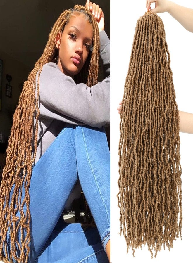 كاريدا شعر كروشيه كاريدا فو لوكس 36 بوصة 7 عبوات، شعر كروشيه ناعم للنساء ذوات البشرة السمراء، شعر كروشيه غوديس فو لوكس مُجهز مسبقًا (36 بوصة (عبوة من 7)، 27#) - Image 1