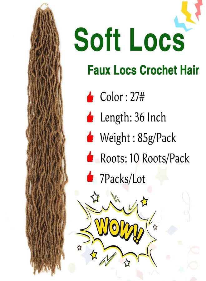 كاريدا شعر كروشيه كاريدا فو لوكس 36 بوصة 7 عبوات، شعر كروشيه ناعم للنساء ذوات البشرة السمراء، شعر كروشيه غوديس فو لوكس مُجهز مسبقًا (36 بوصة (عبوة من 7)، 27#) - Image 2