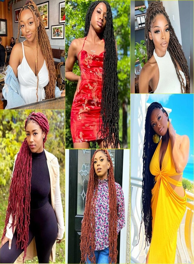 كاريدا شعر كروشيه كاريدا فو لوكس 36 بوصة 7 عبوات، شعر كروشيه ناعم للنساء ذوات البشرة السمراء، شعر كروشيه غوديس فو لوكس مُجهز مسبقًا (36 بوصة (عبوة من 7)، 27#) - Image 5