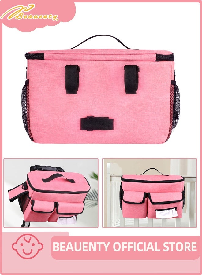 بيوينتي عالمية عربة منظم حقيبة بواسطة. وحدة تحكم كبيرة معزولة مع حامل كأس وجيوب تخزين إضافية. تصميم عالمي - يرفق بأي عربة. سهولة التركيب. - Image 5