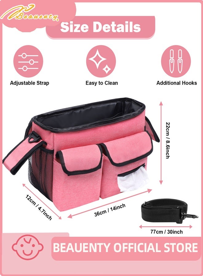 بيوينتي عالمية عربة منظم حقيبة بواسطة. وحدة تحكم كبيرة معزولة مع حامل كأس وجيوب تخزين إضافية. تصميم عالمي - يرفق بأي عربة. سهولة التركيب. - Image 1